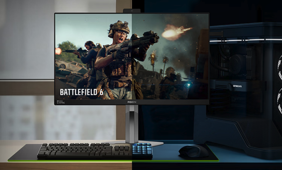 AOC爱攻AG276QSG2显示器京东上架 搭载G-SYNC Pulsar技术售价4999元